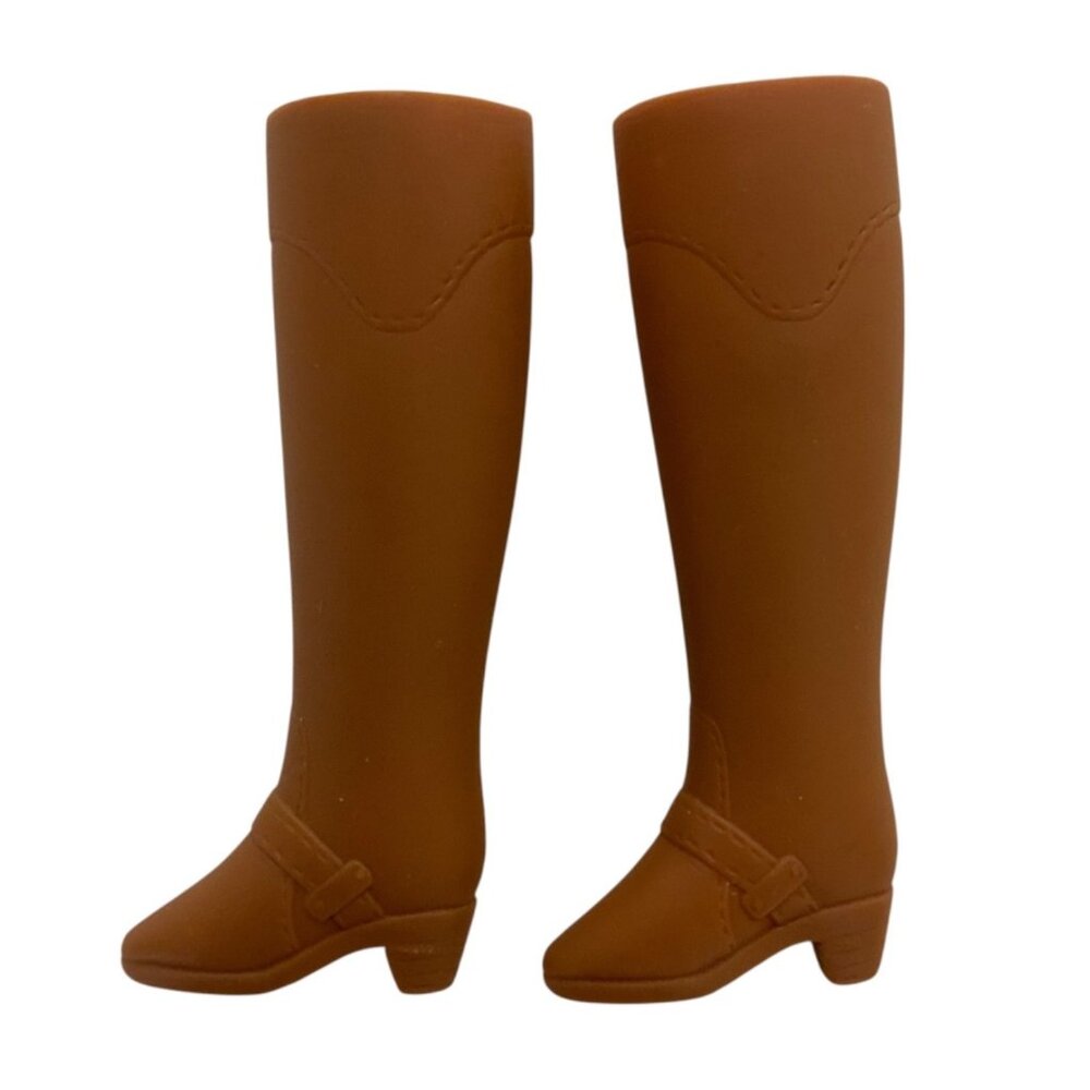Vintage Barbie Step Out in Style Boutique Brown Knee High Boots Mattel 1988